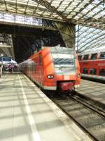 425 597-2 is standing in Cologne main station on August 21st 2013.