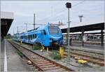 The Go-Ahead ET 4.25 to Memmingen is waiting in Lindau Insel his departure.