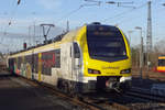 Go-Ahead ET4-09 enters Heilbronn on 21 February 2020.
