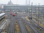 Here is the few to the main Station of Munich on the January 6th 2013. You also can see a train ( BR 440 ) to Passau.