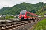 . 442 708 is running on the Mosel track near Gondorf on June 20th, 2014.