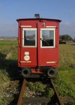 Trolley on the narrow gauge railway at Dagebüll station (Nordfriesland/Schleswig-Holstein).