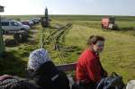 On the narrow gauge trolley railway from Dagebüll to the tiny islands of Oland and Langeness in the german part of the North Sea (Nordfriesland/Schleswig-Holstein).