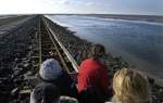 On the narrow gauge trolley railway from Dagebüll to the tiny islands of Oland and Langeness in the german part of the North Sea (Nordfriesland/Schleswig-Holstein).