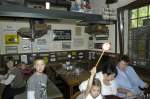 Das Bahnhofsrestaurant im alten Bahnhof in Burg (Spreewald, Deutschland).<br>Datum: 17. Juli 2006.