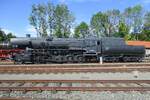 On 20 May 2018 Kriegslok 52 5804 -bearing the war time grey- stands in the DDM at N Neuenmarkt-Wirsberg.