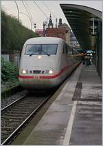 The ICE 74 on the way to Rastatt is waiting his departur in the Main Station of Hamburg.