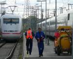 Cleaning ICE trains in Berlin Rummelsburg, 2008