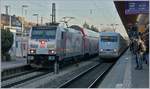 The DB 146 227-4 and a ICE in Freiburg i.B.