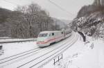 401 018-7 at Geislinger Steige, February 13th, 2009.