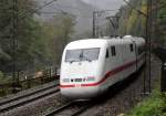 ICE 1 at Geislinger Steige with heavy rain, at September 25th, 2010.
