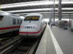 An ICE-2 is standing in Munich main station on May 23rd 2013.