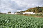 ICE 3 at Swabian Alb near to Amstetten, October 14th, 2009.