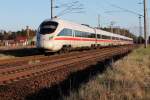 ICE-T Trainnumber 1606 from Munich Main station to Warnemnde is running through the station of Nassenheide on april 16th, 2012.