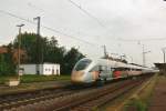 ICE 415 022 in celebration colours speeds through Grosskorbetha on 30 May 2010.