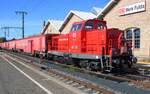 Tunnelrettungszug (Tunnel Rescue Train) with 714 115 stands in Fulda on 23 September 2025.