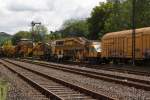 On the 18.07.2011 in Herdorf:  Plasser & Theurer  ballast cleaning machine RM 900 of the Schweerbau.