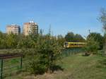 GDR-buildings and a new metrocar near Louis-Lewin-Strae, 2009-09-16