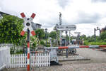 At the terminal station Kühlungsborn West, the Molli Museum invites visitors on a journey into railway history. In addition to an indoor area featuring old ticket printers and signal boxes, there is also an outdoor area to explore, where, among other things, a longitudinally cut original boiler of the steam locomotive 99.2323-6 from 1932 is on display. Date: 7th June 2025.