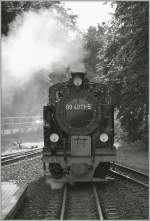 The RBB 99 4011-5 in Binz .
(picture taken from the Platform of the last waggon)
16.09.2010