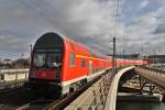 Here a local train from Berlin Charlottenburg to Frankfurt(Oder). Berlin main station, 25.2.2012.