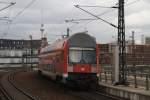 Here a local train from Berlin Charlottenburg to Frankfurt(Oder). Berlin main station, 25.2.2012.