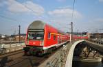 Here a local train from Nauen to Berlin Airport Schnefeld. Berlin central station, 6.4.2012.