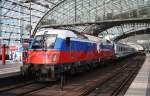 Here 5 370 002 with EC43 from Berlin central station to Warszawa Wschodnia. Berlin central station, 4.7.2012.