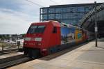 Here 101 001-6 with IC143 from Schiphol Airport to Berlin Ostbahnhof. Berlin central station, 26.5.2012.