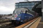 Here 101 060-2 with IC145 from Schiphol Airport to Berlin Ostbahnhof. Berlin central station, 6.4.2012.