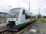 A lokal train to Zwickau(Saxonya) main station is standing in the main station of Hof, May 18th 2013.