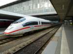 An ICE is standing in Munich main station on May 23rd 2013.