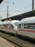 Two ICE are coupled in Wrzburg main station on August 23rd 2013.
