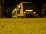 A Vogtlanbahn is standing in Hof central station on August 23rd 2013.