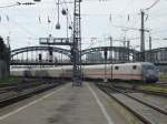 401 004-7 is arriving in Munich main station on September 22nd 2013.