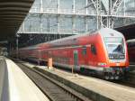 A RE50 to Bebra is standing in Frankfurt(Main) central station on August 23rd 2013.