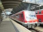 A regional train is standing in Frankfurt(Main) central station on August 23rd 2013.