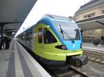 The ET 007 from the Westfalen Bahn is standing in Bielefeld main station on August 19th 2013.