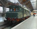 DR E 04 01 on Leipzig Central Station. Date: 8. May 2014.
