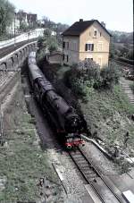 01 1100 with special train to Ulm, April 30th, 1994.