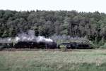 S 3/6 and 01 066 in the Blau-river valley at Blaustein, May 27th, 1996.