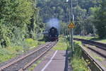 On it's way to the  museum in Neumarkt-Wirsberg the  EFZ 01 519 came thrpugh the Station of Roighein.