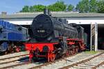 On 1 June 2019 DRG 38 3180 stands in the Bayerisches Eisenbahnmuseum in Nördlingen.