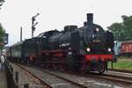 On 17 September 2016 DGEG's 38 2267 enters the railway museum at Bochum-Dahlhausen with a steam shuttle from Essen.