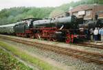 On 16 July 1998 a steam train to Essen awaits departure with 41 360 at the reins in the DGEG-Museum of Bochum-Dahlhausen.