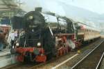 Scanned picture of 52 4867 at Neustadt (Weinstrasse) on 28 September 2005 during a Plandampf.

