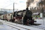 UEF's 58 311 readies herself for a steam train to Seebrugg at Titisee on 30 December 2025.