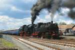 64+65=129? No, 64 491 and 65 1049, with a steam shuttle at Neuenmarkt-Wirsberg on 23 May 2010.