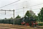 Scanned picture of 64 415 with a steam special at Apeldoorn on 5 September 2001.

