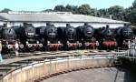 Parade of steam locomoties classes 42, 52, 64 and 94, Nrdlingen July 1994.